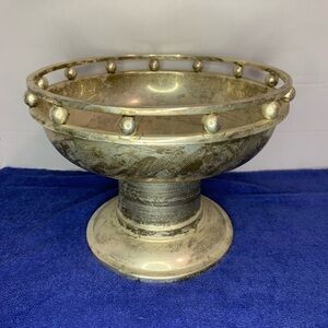 Larry Laslo Silverplate Bowl MCM Creative Gifts ART MODERNE DESIGN Trophy Award